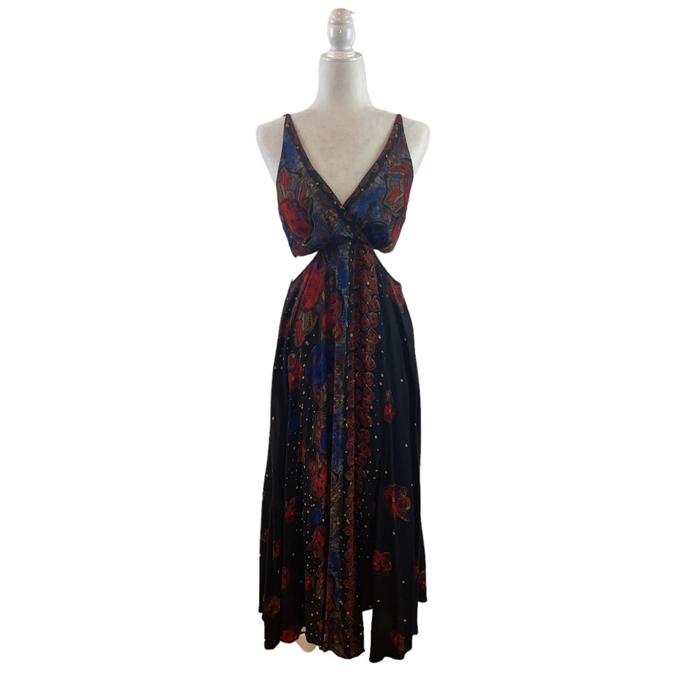 Free People Bohemian Feelin' Good Cut-out Midi Dress Sz. SP - Picture 3 of 12